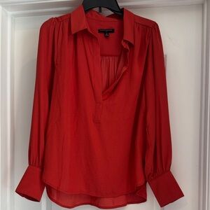 Banana Republic Vibrant Red Blouse